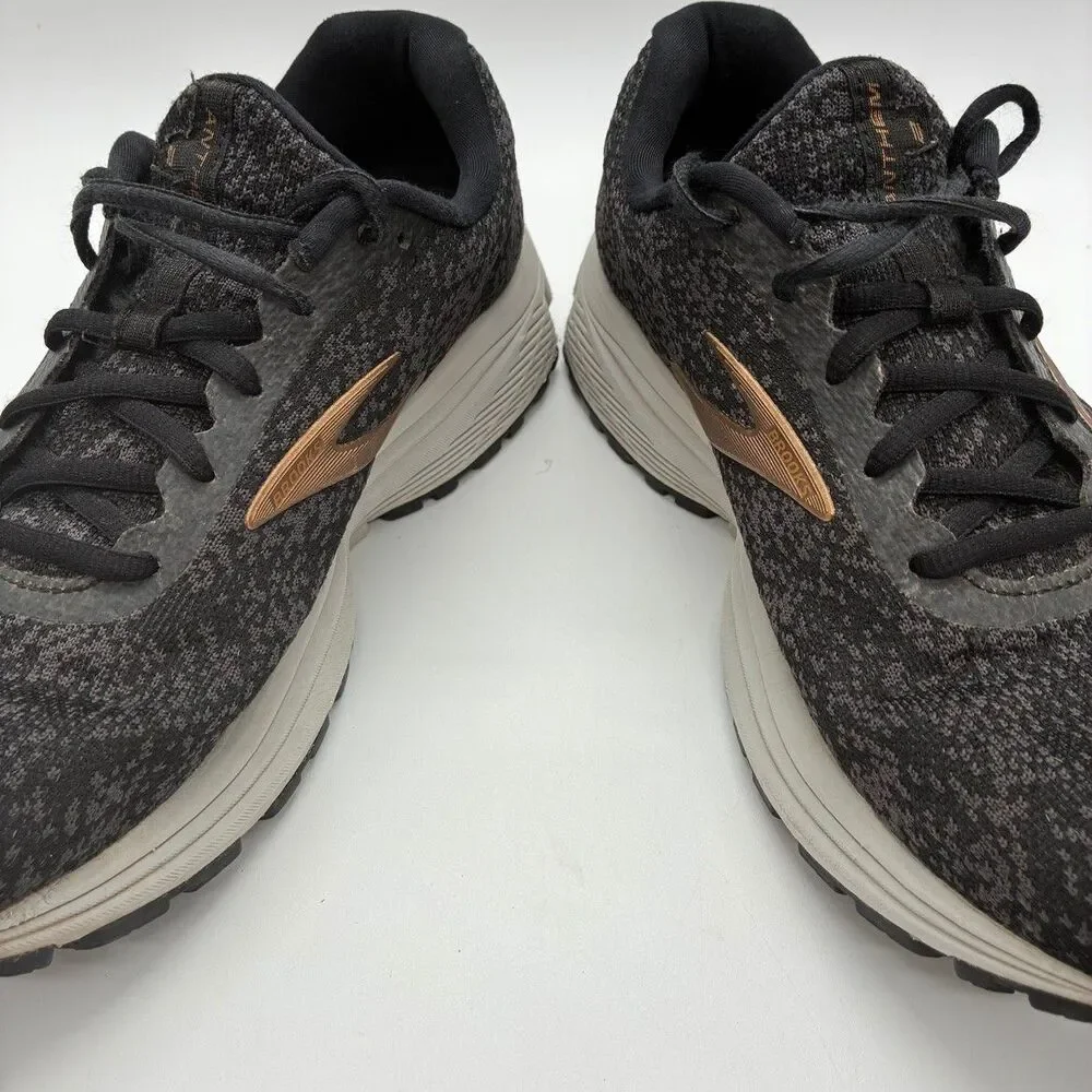 Brooks Anthem 2 Mens 9.5 Black Bronze Knit Running Shoes DNA Pre Owned